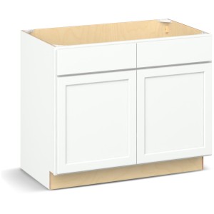 Reliabilt Parkstone II Reliabilt Parkstone II Brilliant White Sink Base Cabinet, 42-in with FF - 641577 | Lowe's Pro Supply